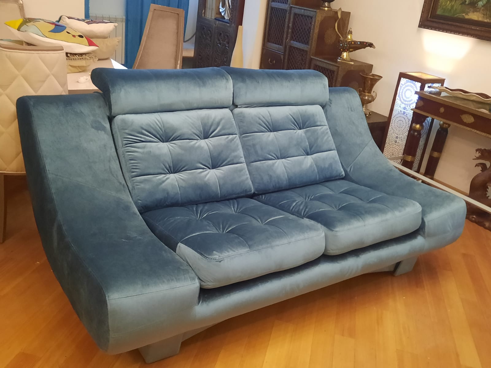 Обивка дивана на дому. Колчаново