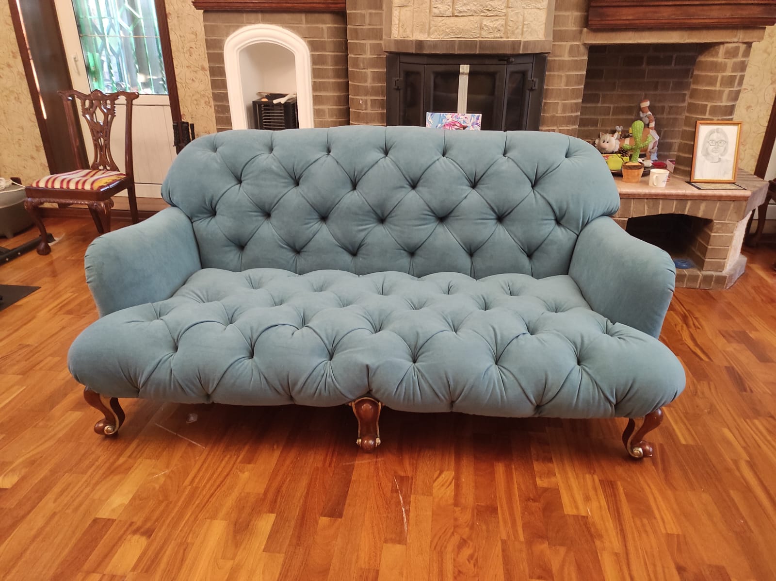 Обивка дивана. Колчаново