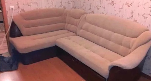 Перетяжка углового дивана. Колчаново